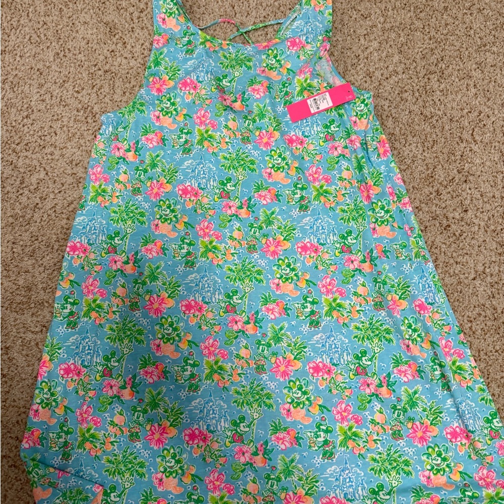 Lilly Pulitzer Blue and Pink Floral Dress
